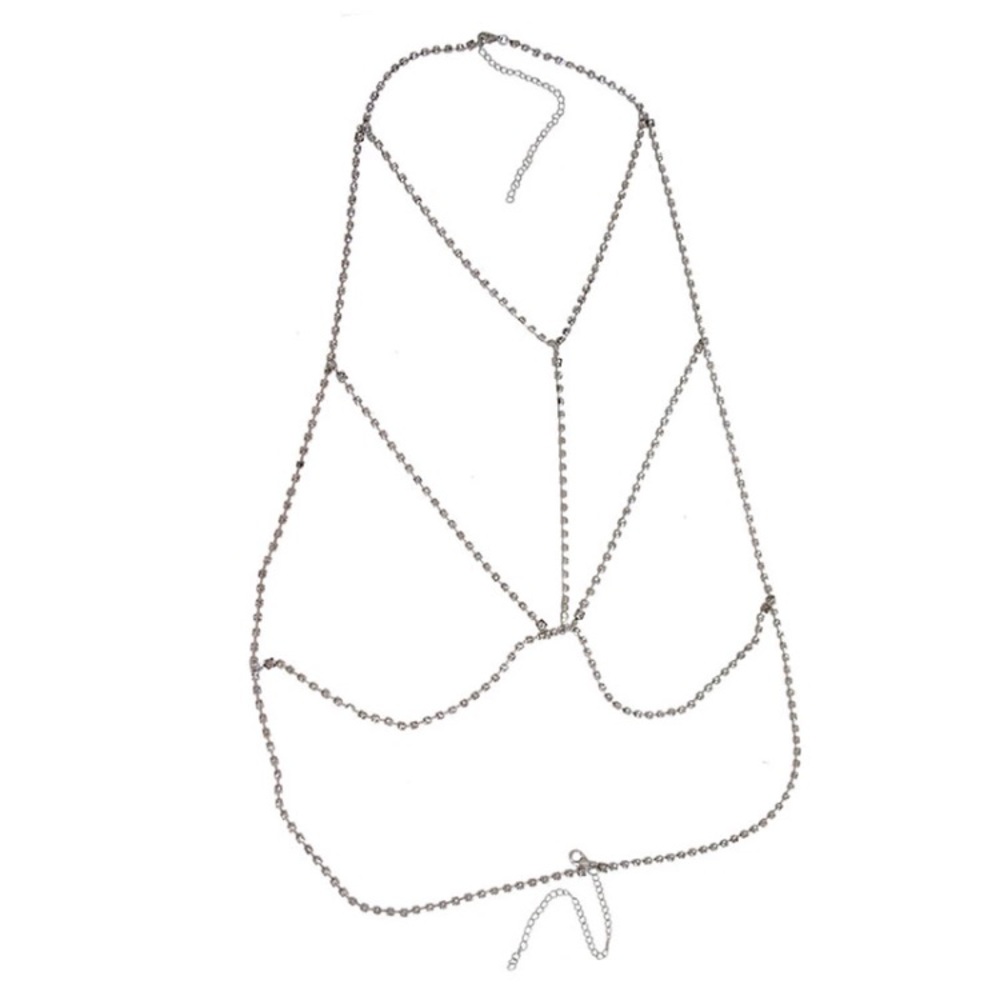 New! Rhinestone Body Chain - Picture 7 of 9